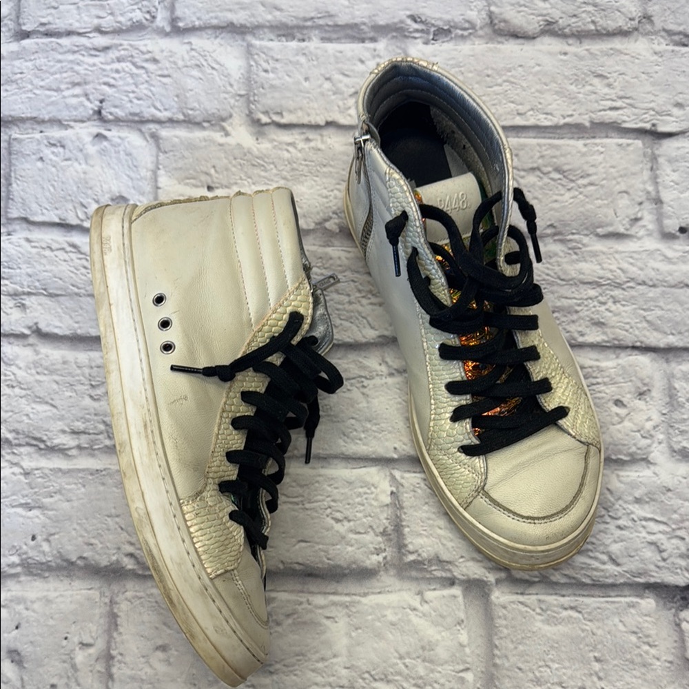 P448 High-Top Sneakers with Black Laces